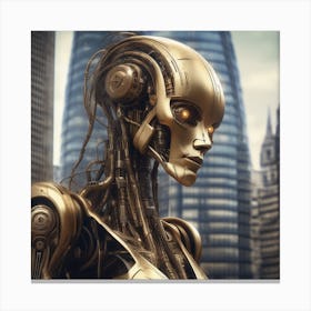 Futuristic Woman 1 Canvas Print