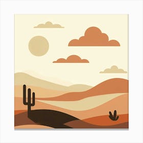 Desert Landscape 5 Canvas Print