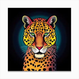 Leopard Head Canvas Print