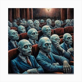 Zombies In The Auditorium Canvas Print