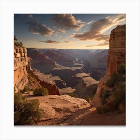 Sunset At Grand Canyon Canvas Print