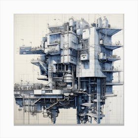 Futuristic City Canvas Print