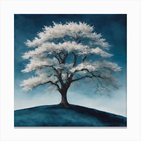 White Tree Canvas Print