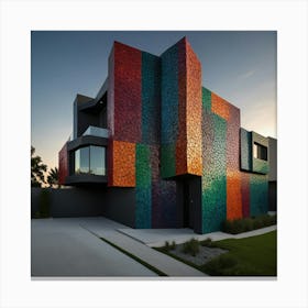 Colorful House Canvas Print