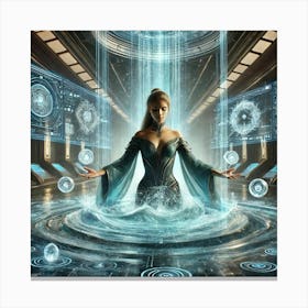 Grand Priestess Hydromancy Sci Fi Canvas Print