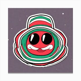 Mexico Hat Sticker 2d Cute Fantasy Dreamy Vector Illustration 2d Flat Centered By Tim Burton (36) Canvas Print