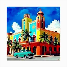 Miami Art Canvas Print