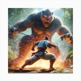 Kung Fu Fighting Canvas Print