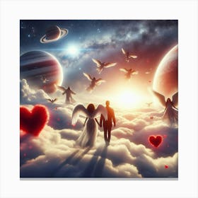 Love In The Sky 2 Canvas Print