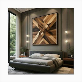 Modern Bedroom Wall Art Canvas Print