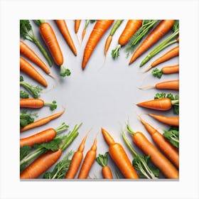 Carrots In A Circle 5 Canvas Print