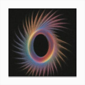 Rainbow Spiral Canvas Print