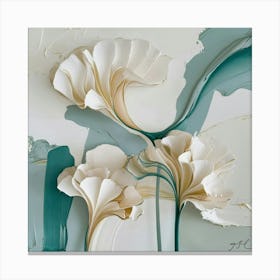 White Flowers Canvas Print