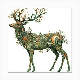 Deer. Generated AI. Wall Art Print Canvas Print