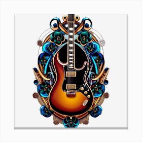 Guitar Art Canvas Print