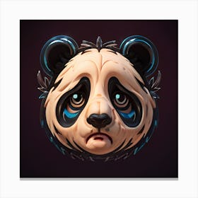 Panda Head Canvas Print