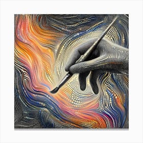 Hand By Person Canvas Print