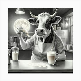 Cow Milking 1 Canvas Print