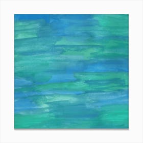 Blue Abstract Watercolor Painting Canvas Print