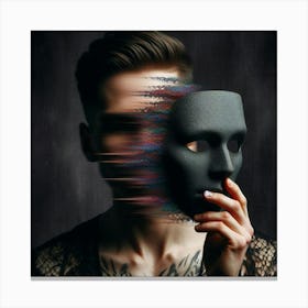 Mask Of A Man Canvas Print