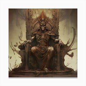 Monstrous Throne Canvas Print