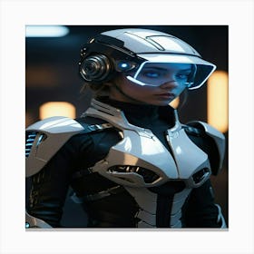 Futuristic Girl 1 Canvas Print