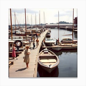 The Old Marina~Reimagined by Hall-O-Gram Creations, hallogram, hallogramcreations 8 Canvas Print