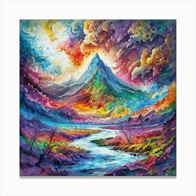 Rainbow Mountain 2 Canvas Print