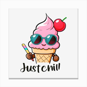 Justin Ice Cream Canvas Print