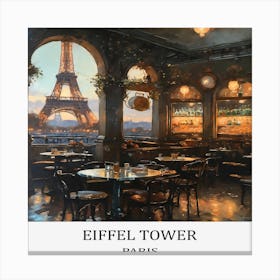 Paris Restaurant Canvas Print