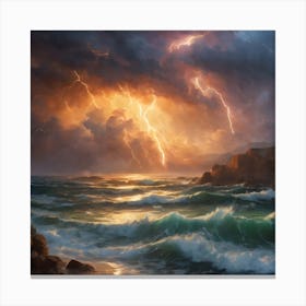 Thunder Storm Collection 4 1 Canvas Print