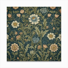 William Morris style Wallpaper Canvas Print