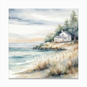 House On The Beach Canvas Print