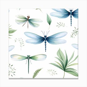 Dragonfly Pattern Canvas Print