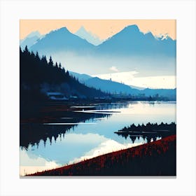 Lake In The Mountains 17 Canvas Print