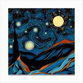 Starry Night 11 Canvas Print