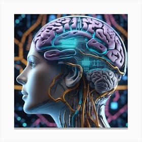 Brain In The Future Canvas Print