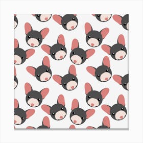 Cute French Bulldogs Canvas Print