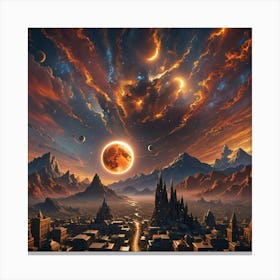 Space City Canvas Print