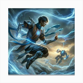 Aiden Tanaka Young Warrior Canvas Print