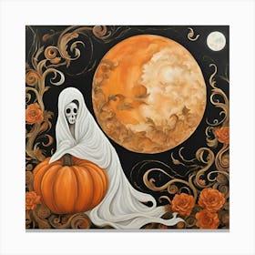 Gothic Halloween Chaos Canvas Print