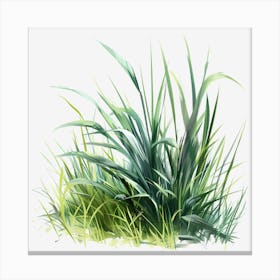 Watercolor-Spring-Grass-Clipart.22 Canvas Print