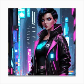 City of Neon Dreams Canvas Print