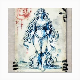 Goddess Of The Sea 2 Canvas Print