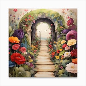 Garden Path Canvas Print