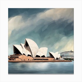 Stunning View Of The Sydney Opera House (4) Canvas Print