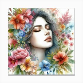 Flower Girl 2 Canvas Print