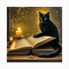 Book Of Spells Canvas Print