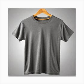 Gray T - Shirt Canvas Print