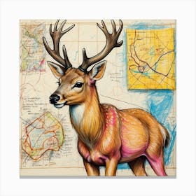 Deer! 59 Canvas Print